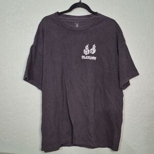PLAYBOY Dark Gray Short Sleeve Tee